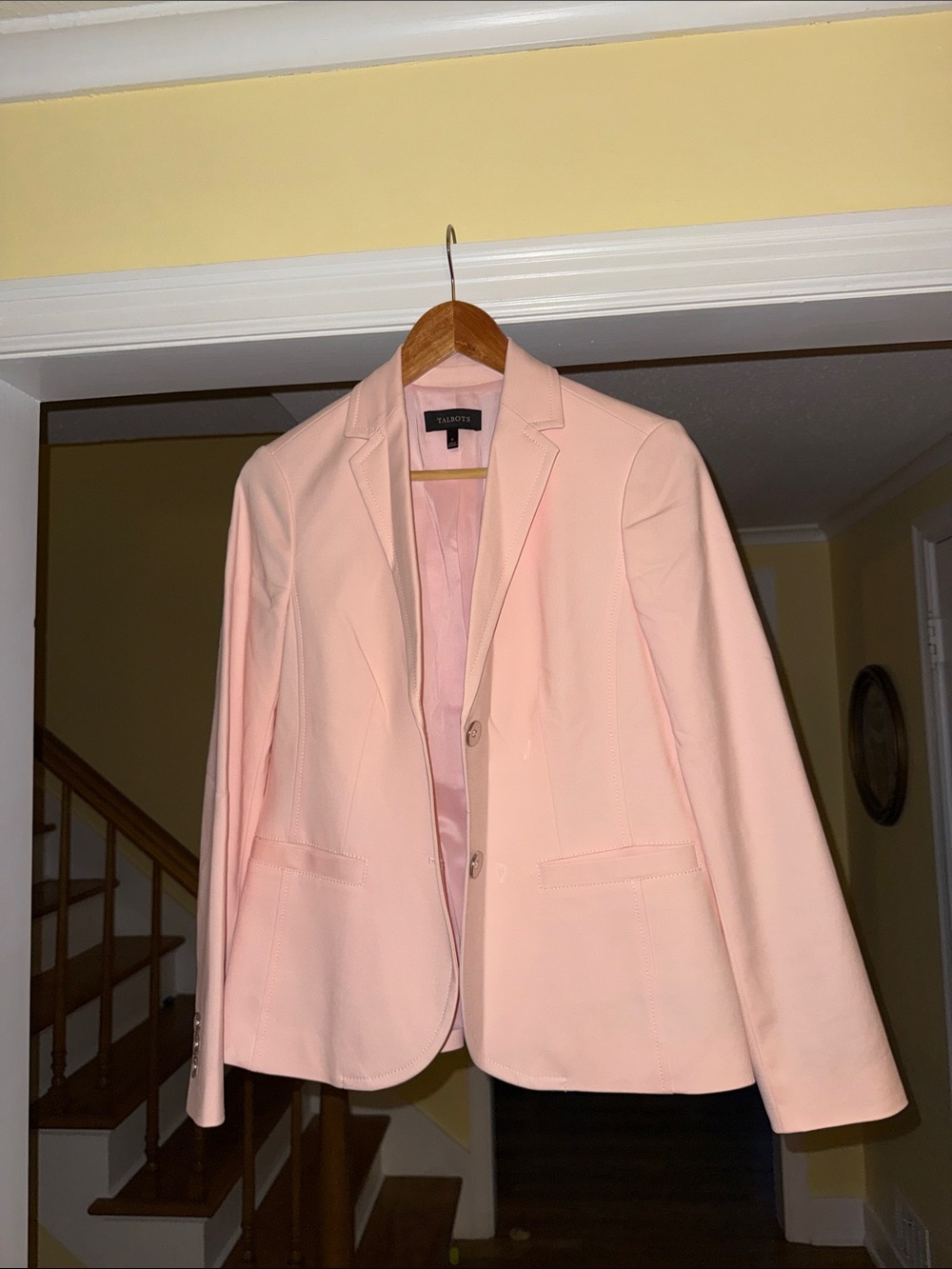 Talbots Blush Pink Tailored Blazer